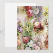 ヴィンテージフラワー ノートカード (正面/裏面)