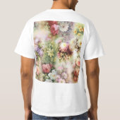 ヴィンテージフラワー Tシャツ (裏面)