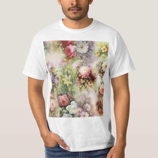 ヴィンテージフラワー Tシャツ (正面)