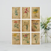 ヴィンテージフラワーATCカードスクラップブックページ (スタンド正面)