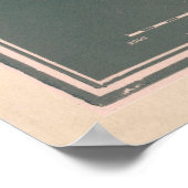 ヴィンテージフランクフルトドイツの地図(1844) ポスター (角)