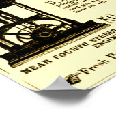 「ヴィンテージフランクリン・ティー&コーヒー・ブロードサイド1853」 ポスター (角)