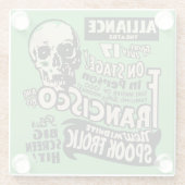 ヴィンテージフランシスコスプックフロリックスプックショーポスター ガラスコースター (裏面)