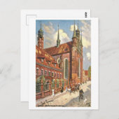ヴィンテージフランシスコ修道院ダンツィヒ/グダンスク ポストカード (正面/裏面)