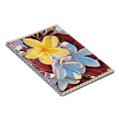 ヴィンテージフランジパニポップ・アートのツリーアート,ノート ノートブック (右側)