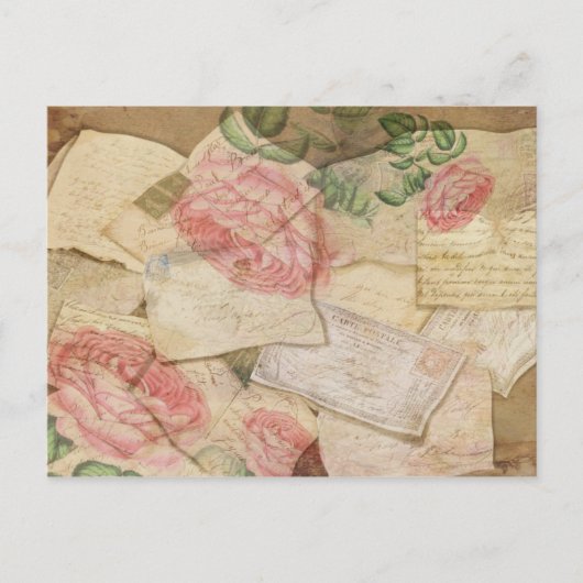 ヴィンテージフランスのおよびはがき ポストカード (正面)