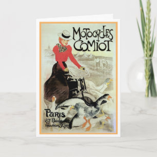 ヴィンテージフランスのなPOSTERARTの挨拶状 カード