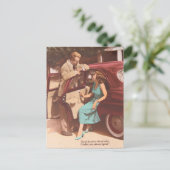 ヴィンテージフランスのなStのバレンタインの郵便はがき1 シーズンポストカード (スタンド正面)