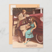 ヴィンテージフランスのなStのバレンタインの郵便はがき1 シーズンポストカード (正面/裏面)