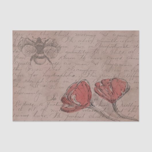 ヴィンテージフランスのの分離 薄葉紙 (正面)