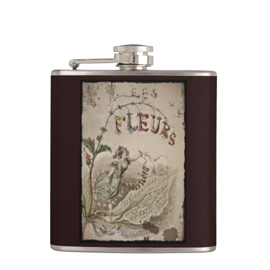 ヴィンテージフランスのの妖精 フラスク (正面)