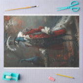 ヴィンテージフランスのの服を着た孔雀 薄葉紙 (クラフト)