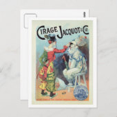 ヴィンテージフランスのの磨き広告、ピエロ ポストカード (正面/裏面)