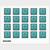 ヴィンテージフランスのの繁栄Save the Dateステッカー スクエアシール (シート)