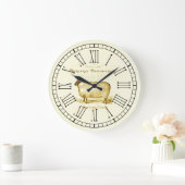 ヴィンテージフランスのの羊 ラージ壁時計 (ホーム)