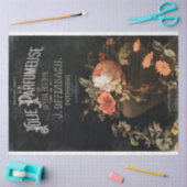 ヴィンテージフランスのの香水とバラの切り離し 薄葉紙 (クラフト)