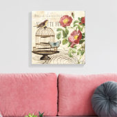 ヴィンテージフランスのの鳥居の引き伸ばしキャンバス キャンバスプリント (インサイチュ (リビング))