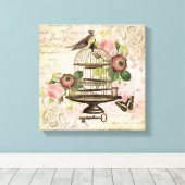 ヴィンテージフランスのの鳥居の引き伸ばしキャンバス キャンバスプリント (インサイチュ (ウッドフロア))