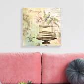 ヴィンテージフランスのの鳥居の引き伸ばしキャンバス キャンバスプリント (インサイチュ (リビング))