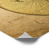 ヴィンテージフランスのはがきカエル乗用自転車フローラ ポスター (角)