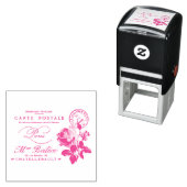 ヴィンテージフランスのはがきゴム印 セルフインキングスタンプ (インサイチュ)