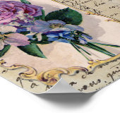 ヴィンテージフランスのはがきプリント ポスター (角)