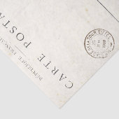 ヴィンテージフランスのはがき消印ティッシュペーパー 薄葉紙 (詳細)