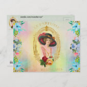 ヴィンテージフランスのはがき ポストカード (正面/裏面)