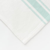 ヴィンテージフランスのアクアチキング家紋スロー フリースブランケット (角)