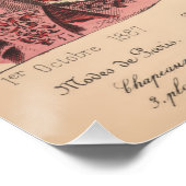 ヴィンテージフランスのアドハビクトリアンットパリファッション ポスター (コーナー)