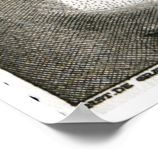 ヴィンテージフランスのアフリカ女性旅行ポスター ポスター (角)