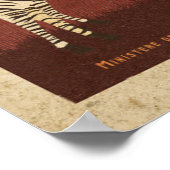 ヴィンテージフランスのアフリカ旅行 ポスター (角)