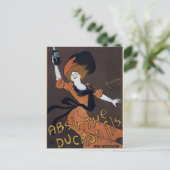 ヴィンテージフランスのアブシンザのポスター ポストカード (スタンド正面)