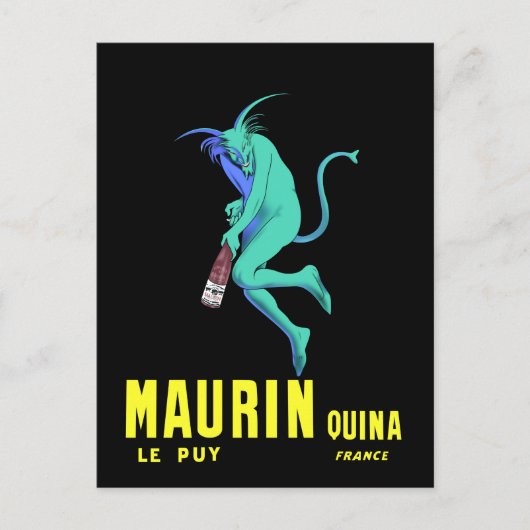 ヴィンテージフランスのアルコール広告 ポストカード (正面)