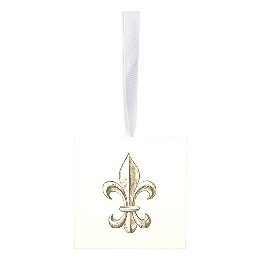 ヴィンテージフランスのアルファベットブロックオーナメントセット"A" キューブオーナメント (右)