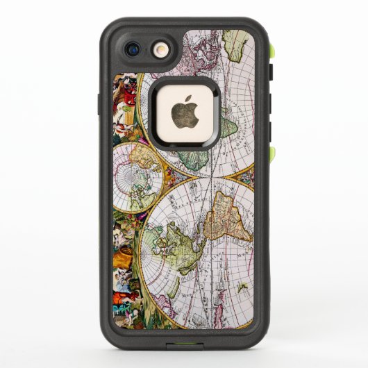 ヴィンテージフランスのアンティーク図 LifeProof iPhoneケース (裏面)