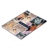 ヴィンテージフランスのアートポスターコラージュパーソナライズされた ノートブック (左側)