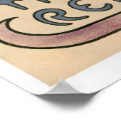 ヴィンテージフランスのアールヌーボーカメリア ポスター (角)