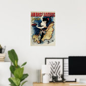 ヴィンテージフランスのアールヌーボーカンカン踊り ポスター (ホームオフィス)