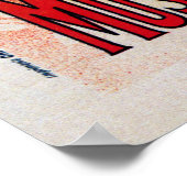 ヴィンテージフランスのアールヌーボーバレエ縦旗 ポスター (角)