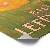 ヴィンテージフランスのアールヌーボー広告（女性と花） ポスター (角)