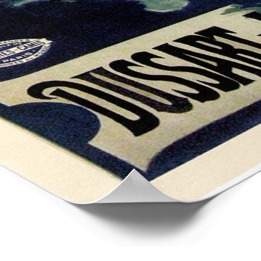 ヴィンテージフランスのアールヌーボー自転車 ポスター (角)