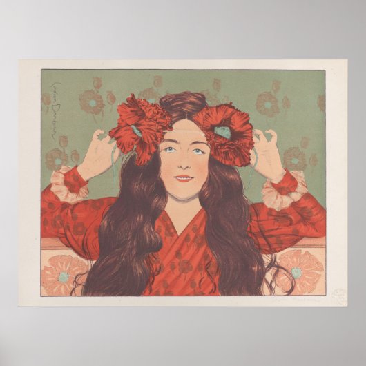 ヴィンテージフランスのイラストレーション ポスター (正面)