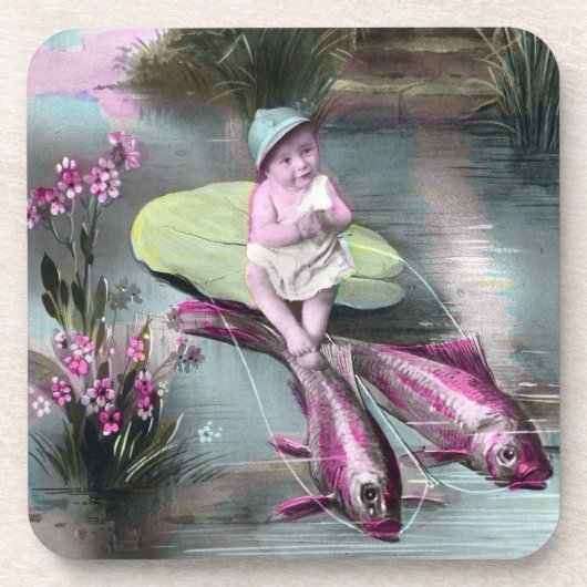 ヴィンテージフランスのエイプリルフールピスタード コースター (正面)