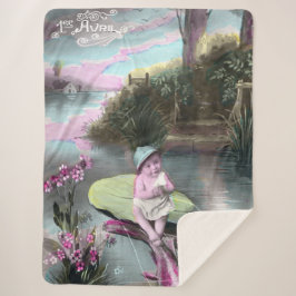 ヴィンテージフランスのエイプリルフールピスタード シェルパブランケット