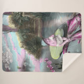 ヴィンテージフランスのエイプリルフールピスタード シェルパブランケット (正面(横))