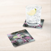 ヴィンテージフランスのエイプリルフールピスタード スクエアペーパーコースター (インサイチュ)