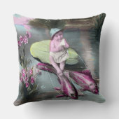 ヴィンテージフランスのエイプリルフール葉書 クッション (裏面)