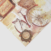 ヴィンテージフランスのエフィールタワーバイクデクページ 薄葉紙 (詳細)