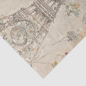 ヴィンテージフランスのエフィールタワーレトロデクページ 薄葉紙 (詳細)